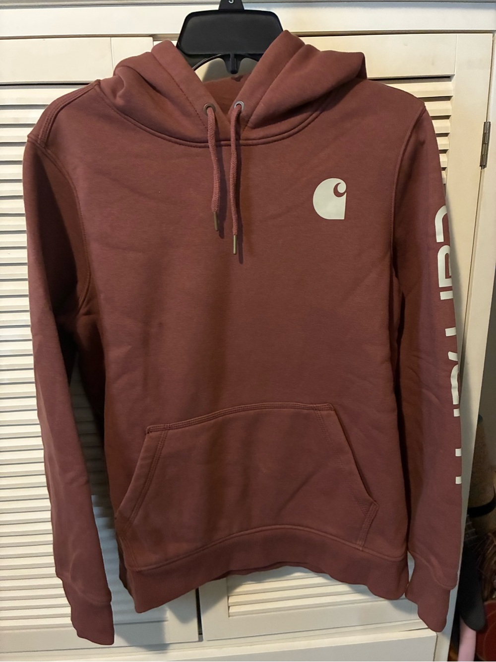 Carhartt Brown Logo Pullover Hoodie